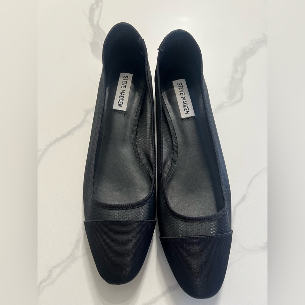 Nwot Steve Madden Blair Mesh Cap Toe Flats 9.5